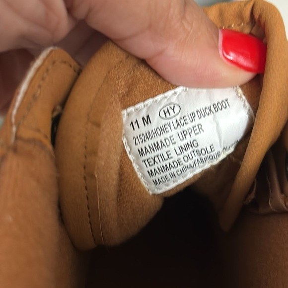 Maurice’s Honey Lace up Duck Boots size 11 - Picture 4 of 4